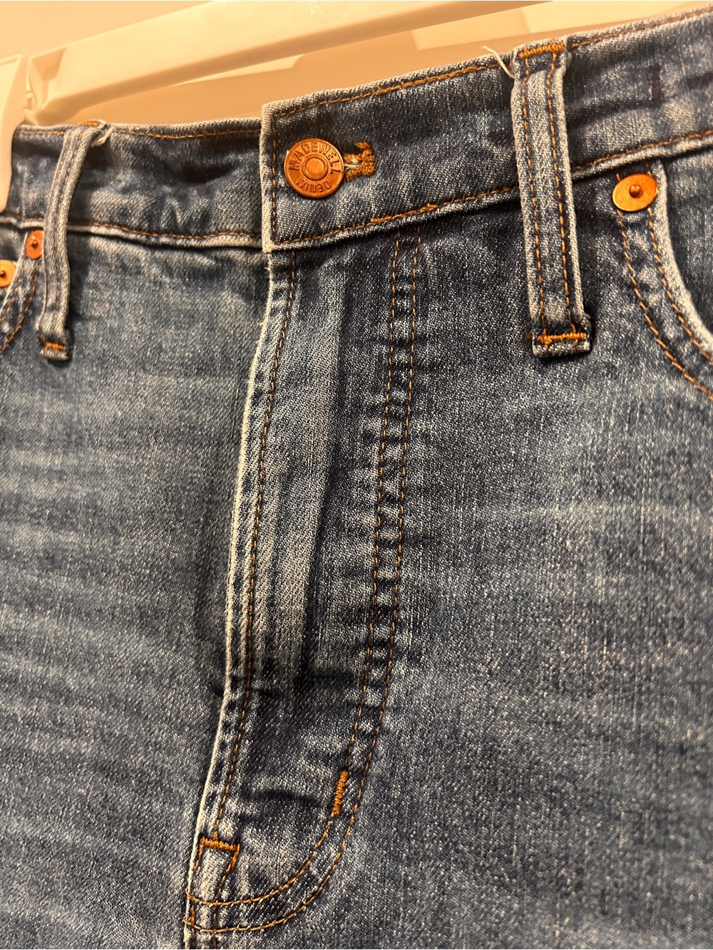 Madewell The Perfect Vintage Jeans – Size 30 | High Rise | Cropped Raw Hem - Picture 4 of 8